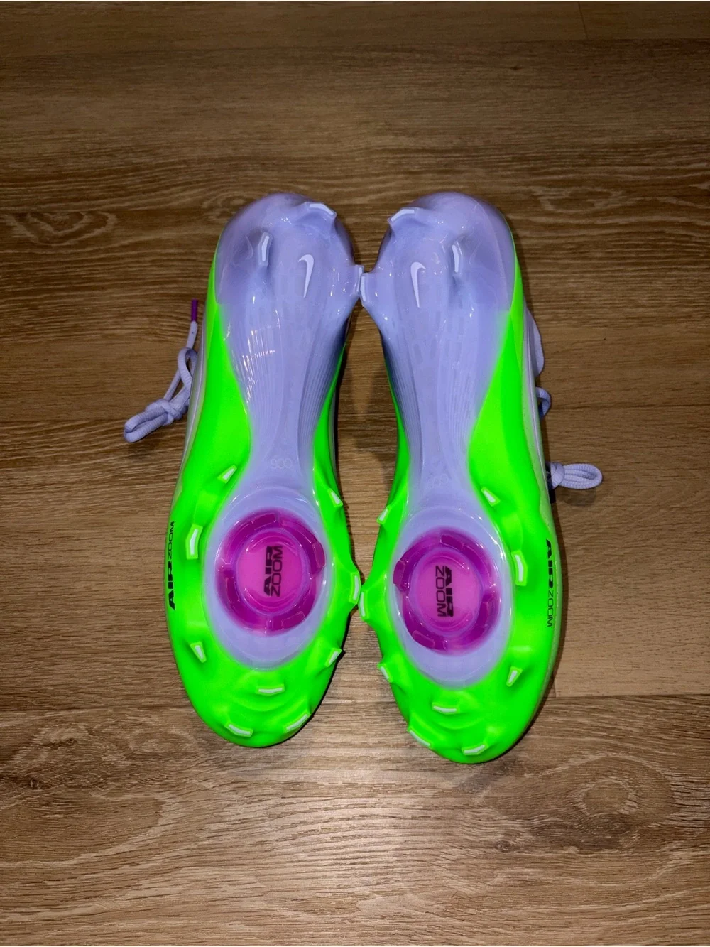 Nike Vapor Pro 1 Football Cleats Green Purple IB8250-500 Men's Size 10.5 New